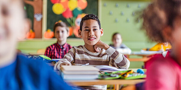 Image of boy in classroom