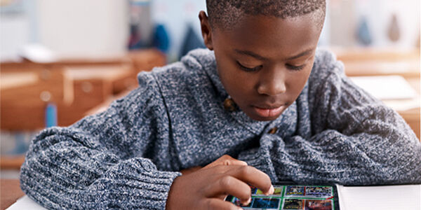 Boy on tablet