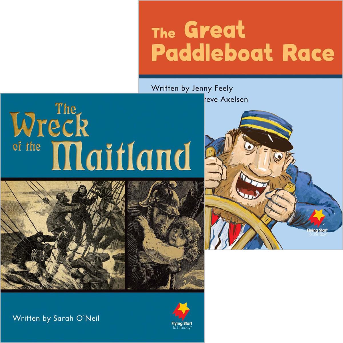 Flying Start: Level H: The Wreck of the Maitland/The Great Paddleboat Race 12 Pack image number 0