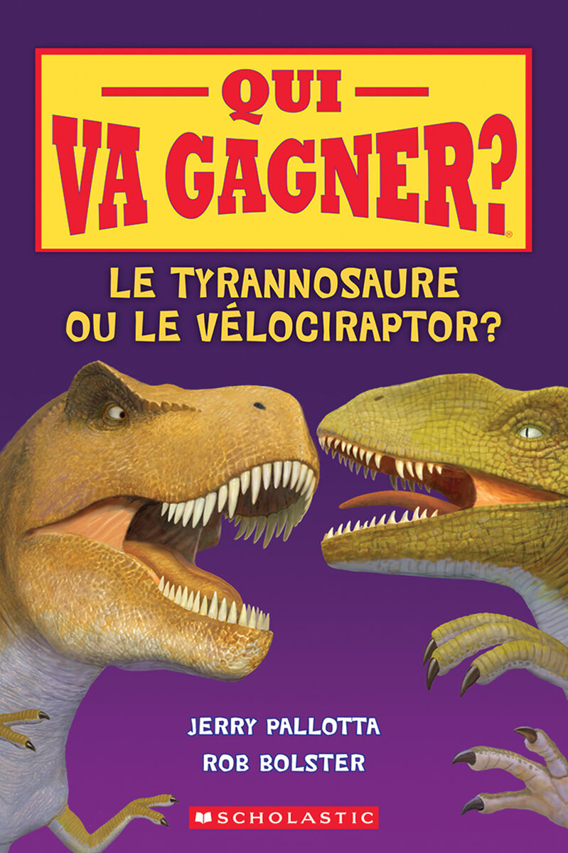 Qui va gagner? Le tyrannosaure ou le v&eacute;lociraptor?