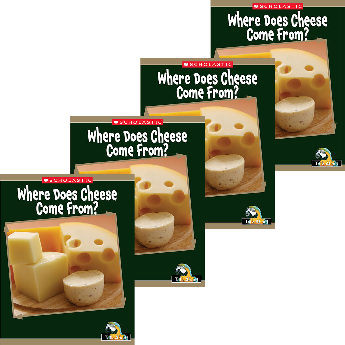 Talk About Things Around Me: Where It Comes From: Where Does Cheese Come From? 4 Pack image number 0