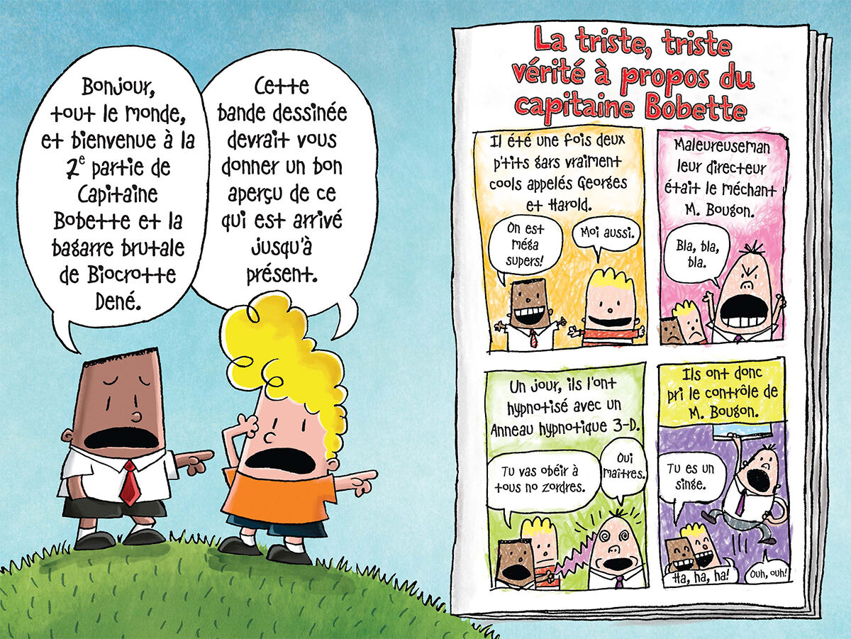 Capitaine Bobette en couleurs : N&deg; 7 - Capitaine Bobette et la bagarre brutale de Biocrotte Den&eacute;, 2ᵉ partie : La revanche des ridicules crottes de nez robotiques image number 1