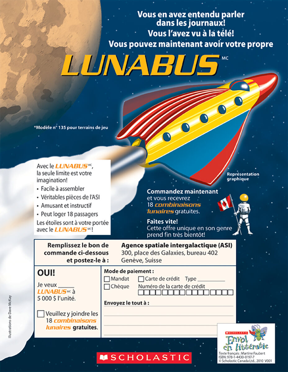 Envol an litt&eacute;ratie 2e &agrave; 4e ann&eacute;e: Niveau S: Lunabus Emballage de 6 image number 0