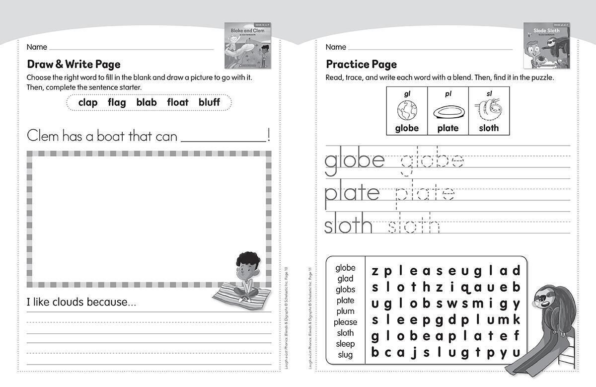 Laugh-a-Lot! Phonics: Blends & Digraphs Classroom Set image number 2