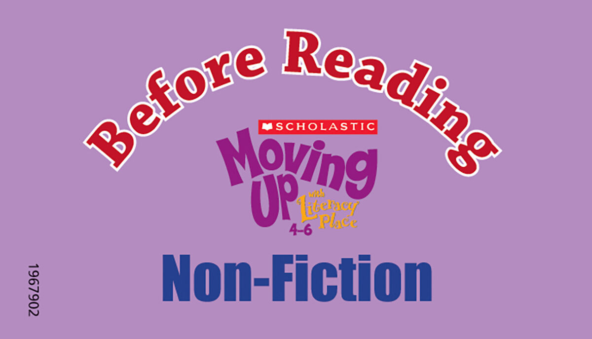 Moving Up Grade 5 Non-fiction Discussion Cards Package image number 1