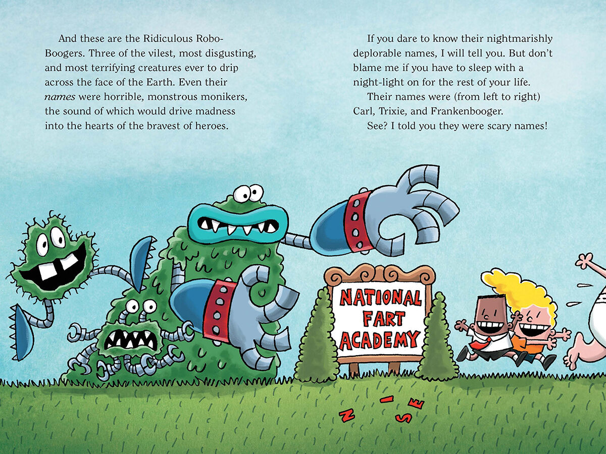 Captain Underpants #7: Captain Underpants and the Big, Bad Battle of the Bionic Booger Boy, Part 2: The Revenge of the Ridiculous Robo-Boogers (Colour Edition) image number 3
