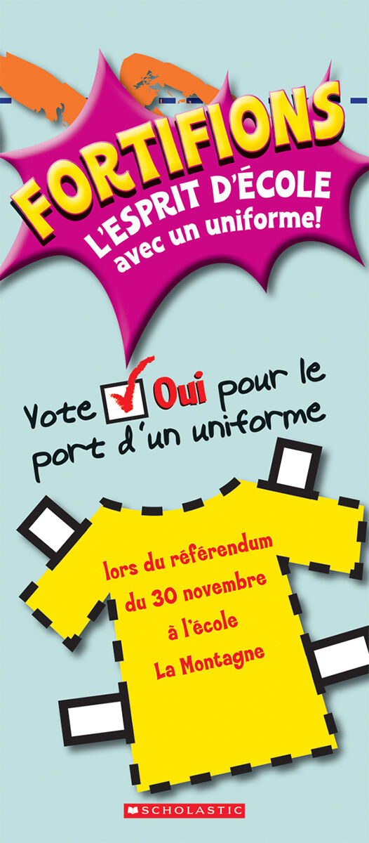 J&rsquo;avance en litt&eacute;ratie 4e &agrave; 8 ann&eacute;e: Niveau Q: Fortifions l'esprit d'&eacute;cole avec un uniforme! Emballage de 6 image number 0