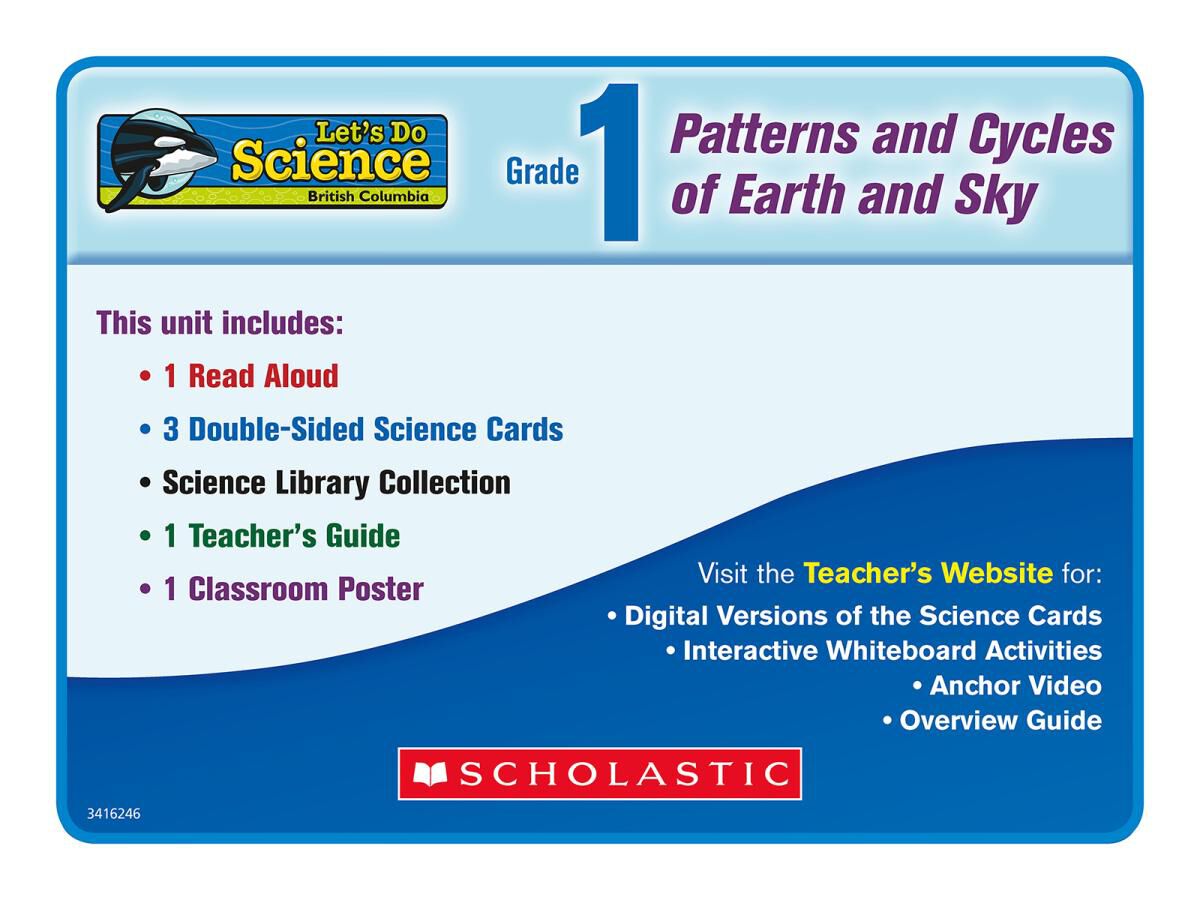 Let's Do Science BC Grade 1: Patterns and Cycles of Earth and Sky image number 5