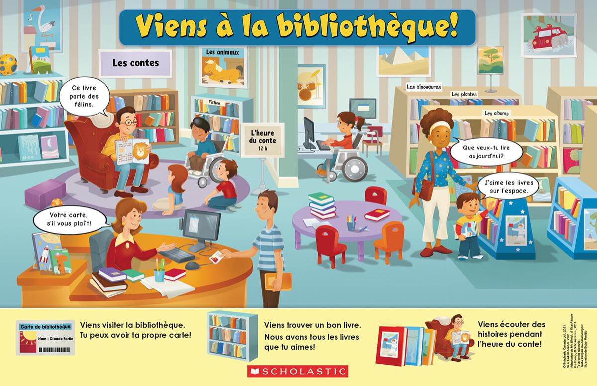 Envol an litt&eacute;ratie Maternelle &agrave; 4e ann&eacute;e: Niveau F: Viens &agrave; la biblioth&egrave;que! Emballage de 6