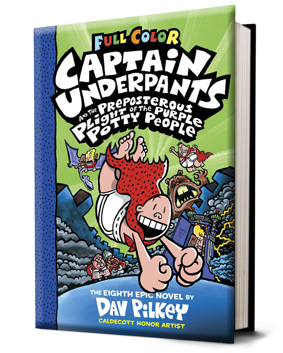 Captain Underpants #8: Captain Underpants and the Preposterous Plight of the Purple Potty People (Colour Edition) image number 0