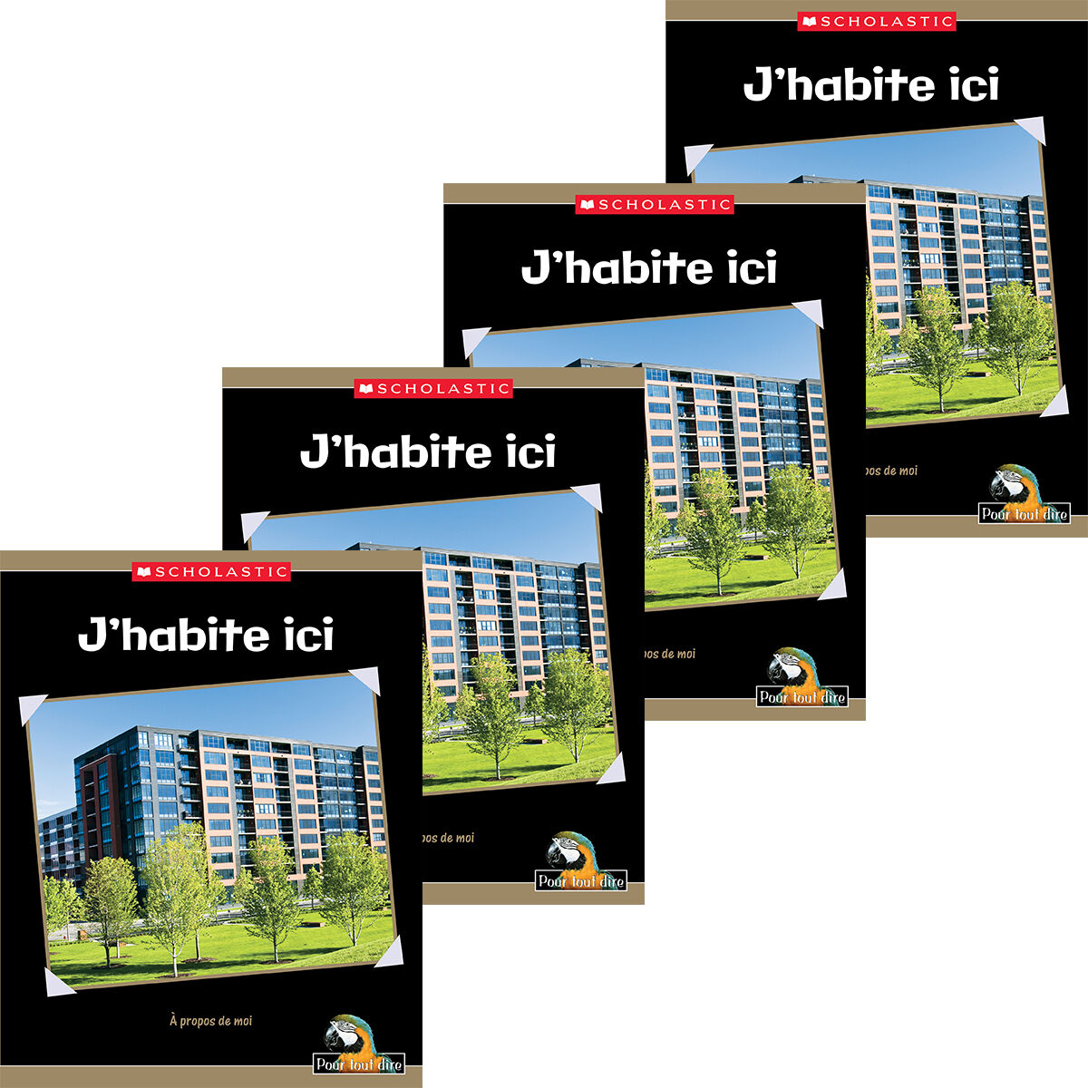 Pour tout dire La vie quotidienne: &Agrave; propos de moi: J'habite ici Emballage de 4