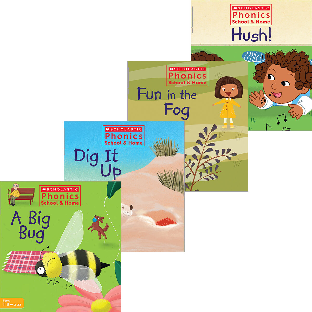 Scholastic Phonics School & Home Fiction Collection 1: Sets 1-4