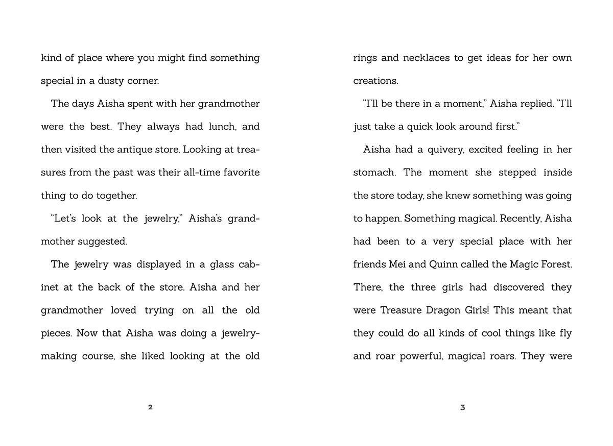 Dragon Girls #5: Aisha the Sapphire Treasure Dragon image number 2