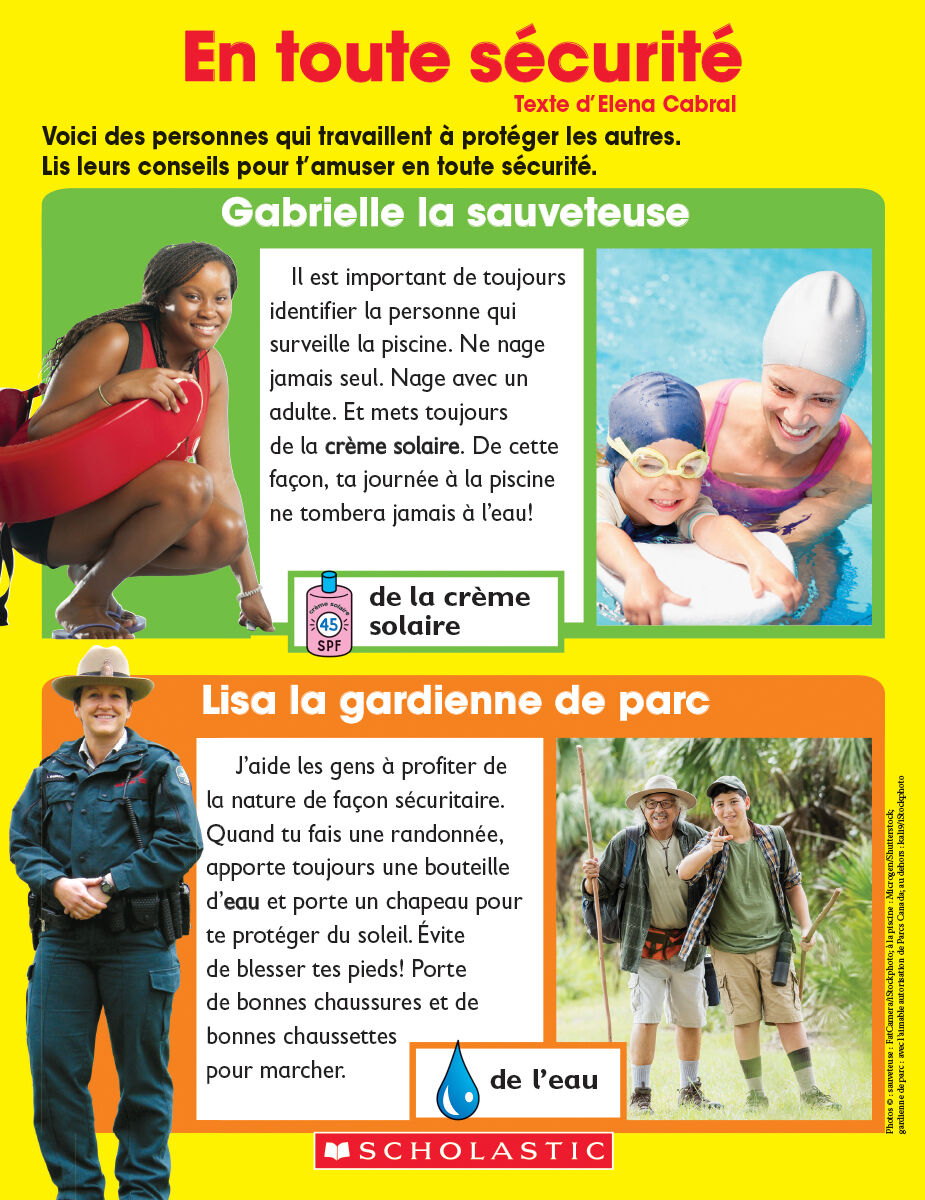 Envol an litt&eacute;ratie Maternelle &agrave; 4e ann&eacute;e: Niveau I: En toute s&eacute;curit&eacute; Emballage de 6