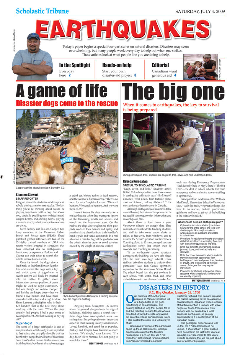 Moving Up Grade 6 Social Responsibility Book Club: When Disaster Strikes: Earthquakes 4-Pack image number 1