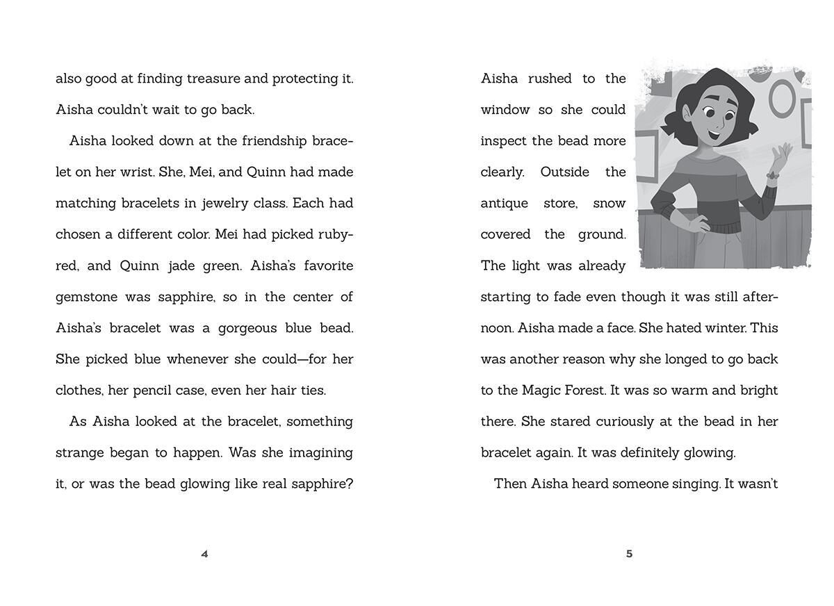 Dragon Girls #5: Aisha the Sapphire Treasure Dragon image number 3