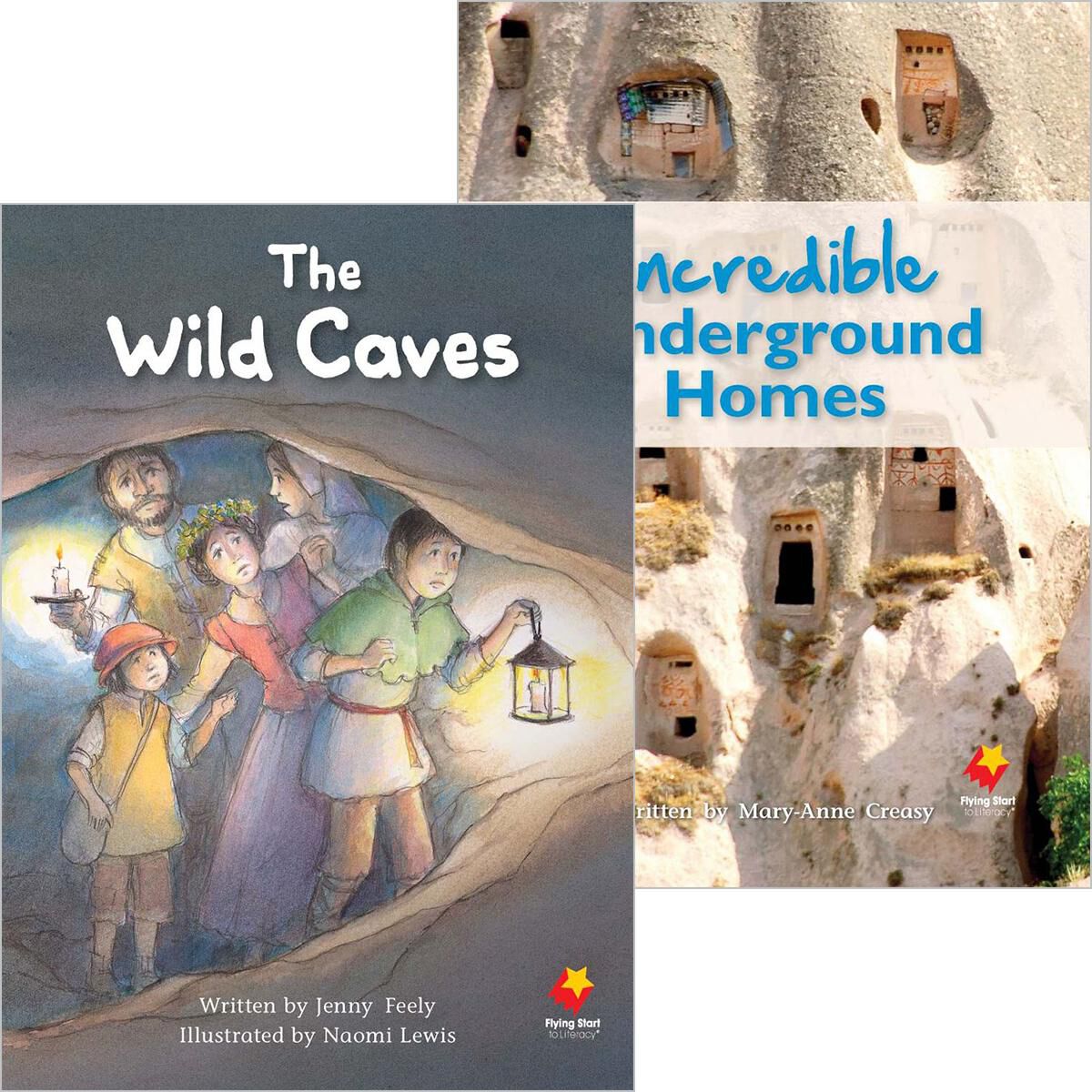 Flying Start: Level P: Incredible Underground Homes/The Wild Caves 12 Pack image number 0