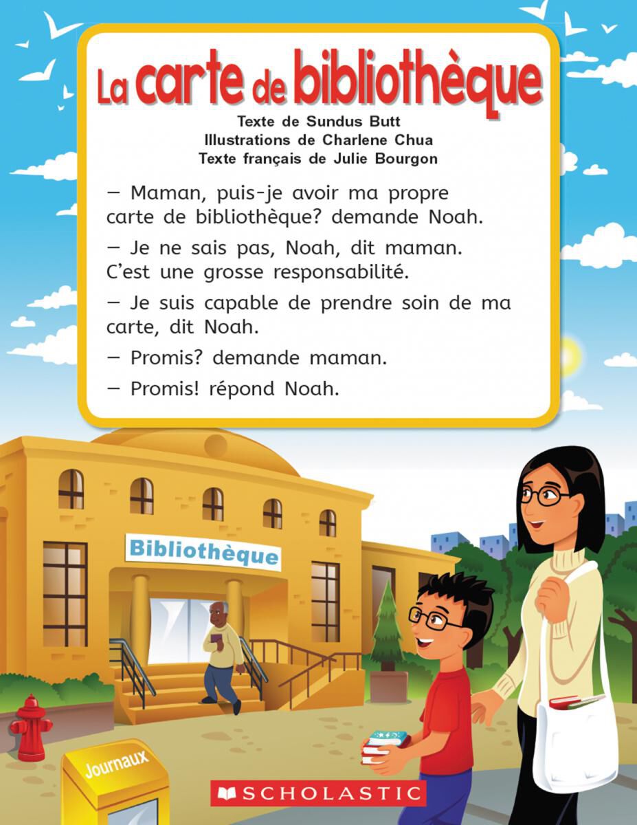 Envol an litt&eacute;ratie Maternelle &agrave; 4e ann&eacute;e: Niveau F: La carte de biblioth&egrave;que Emballage de 6 image number 0