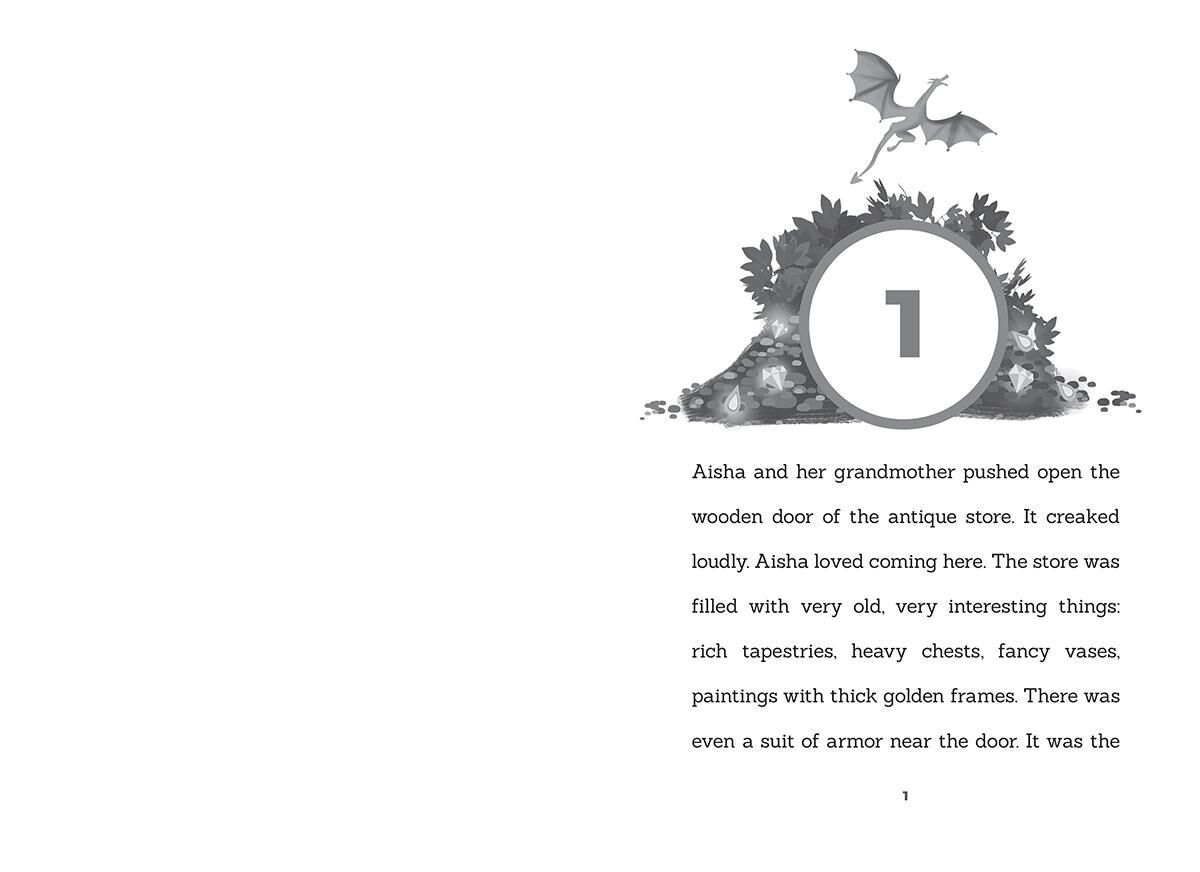 Dragon Girls #5: Aisha the Sapphire Treasure Dragon image number 1