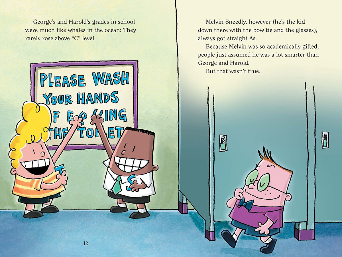 Captain Underpants #6: Captain Underpants and the Big, Bad Battle of the Bionic Booger Boy, Part 1: The Night of the Nasty Nostril Nuggets (Colour Edition) image number 2
