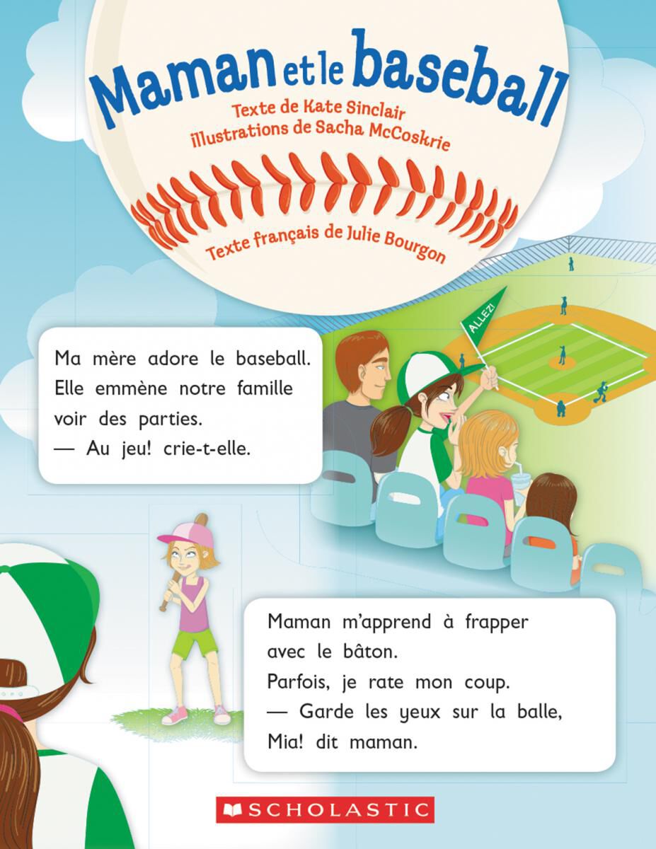 Envol an litt&eacute;ratie Maternelle &agrave; 4e ann&eacute;e: Niveau F: Maman et le baseball Emballage de 6