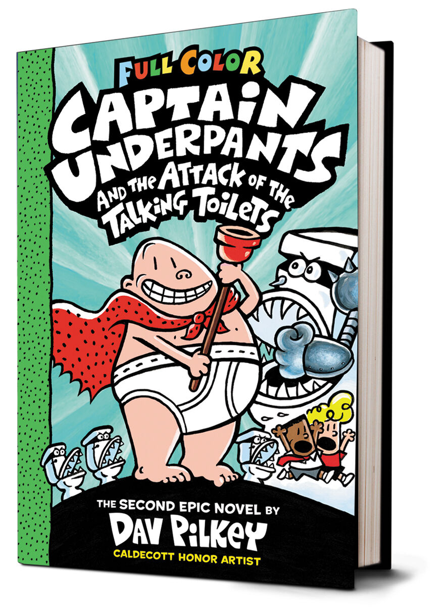 Captain Underpants #2: Captain Underpants and the Attack of the Talking Toilets (Colour Edition) image number 0