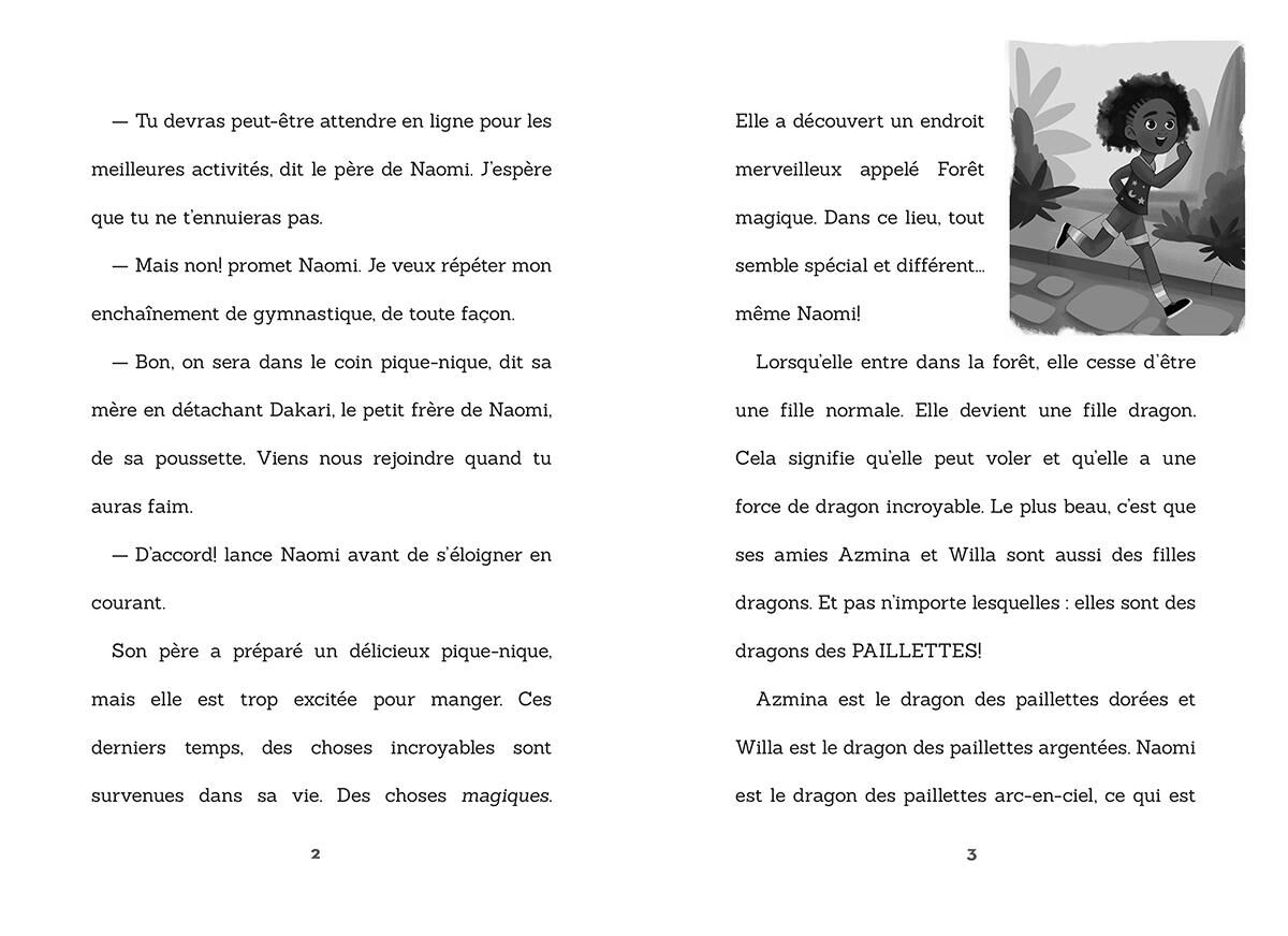 Les filles dragons : N&deg; 3 - Naomi, le dragon des paillettes arc-en-ciel image number 2