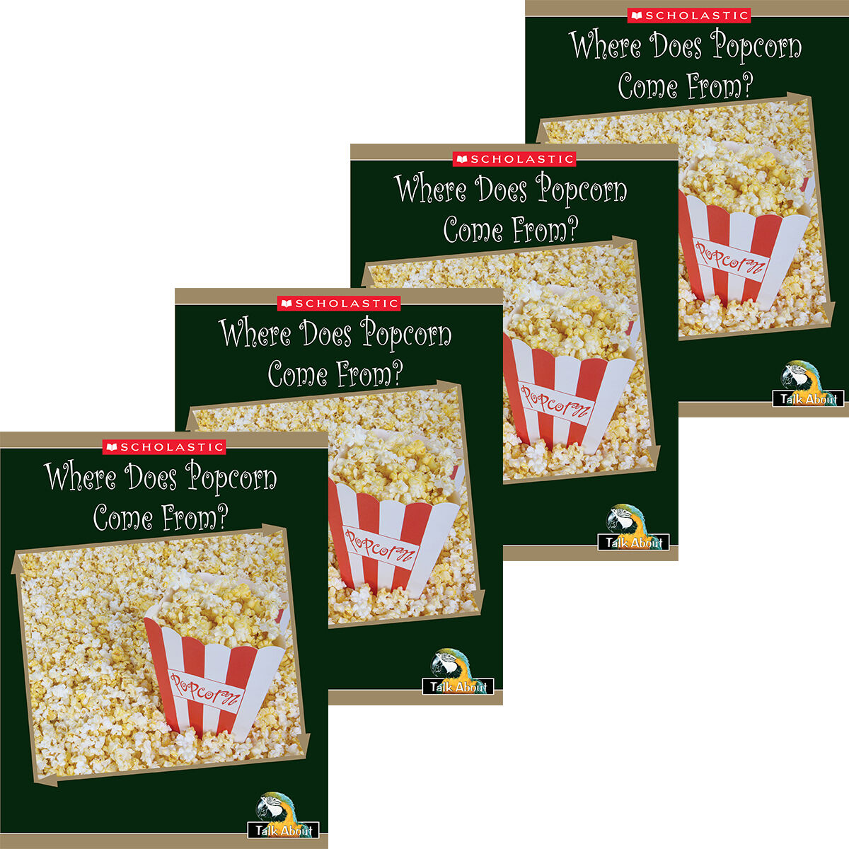 Talk About Things Around Me: Where It Comes From: Where Does Popcorn Come From? 4 Pack image number 0