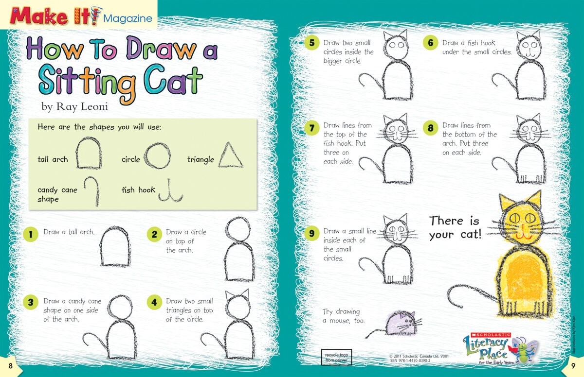 Literacy Place PLUS Grade 1: Level F: How To Draw a Sitting Cat 6 Pack image number 0