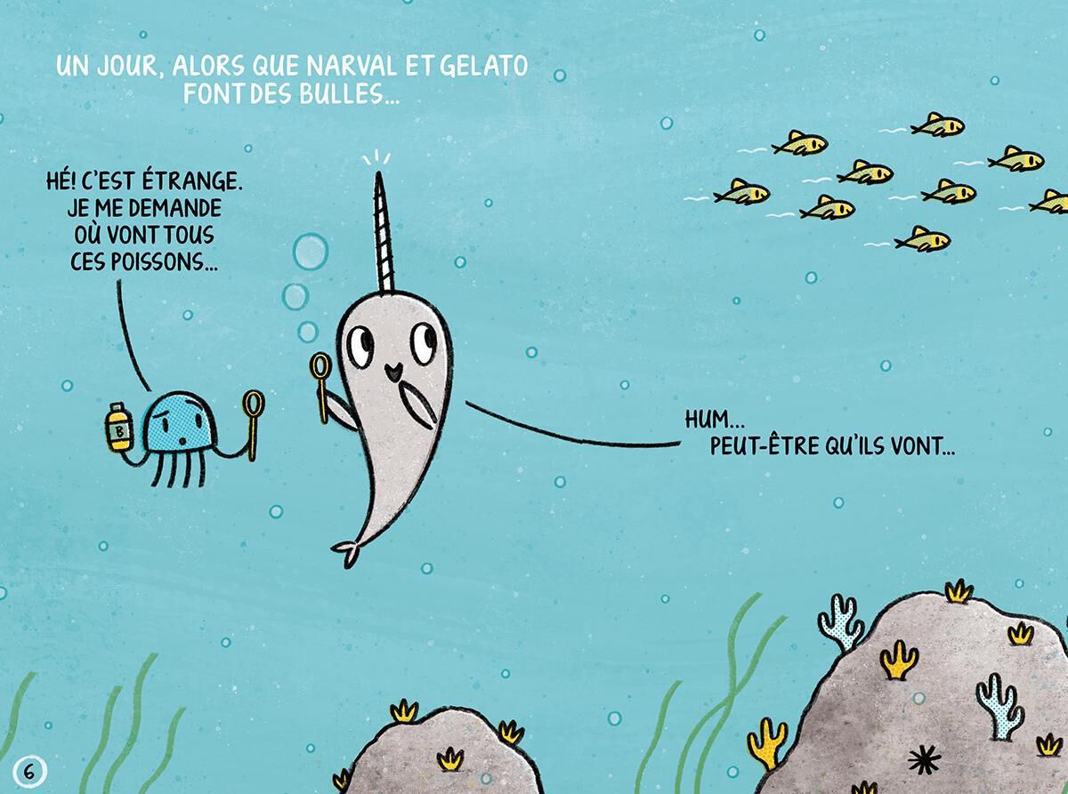 Les aventures de Narval et Gelato : N&deg; 6 - &Agrave; l&rsquo;eau, professeur Narval! image number 1