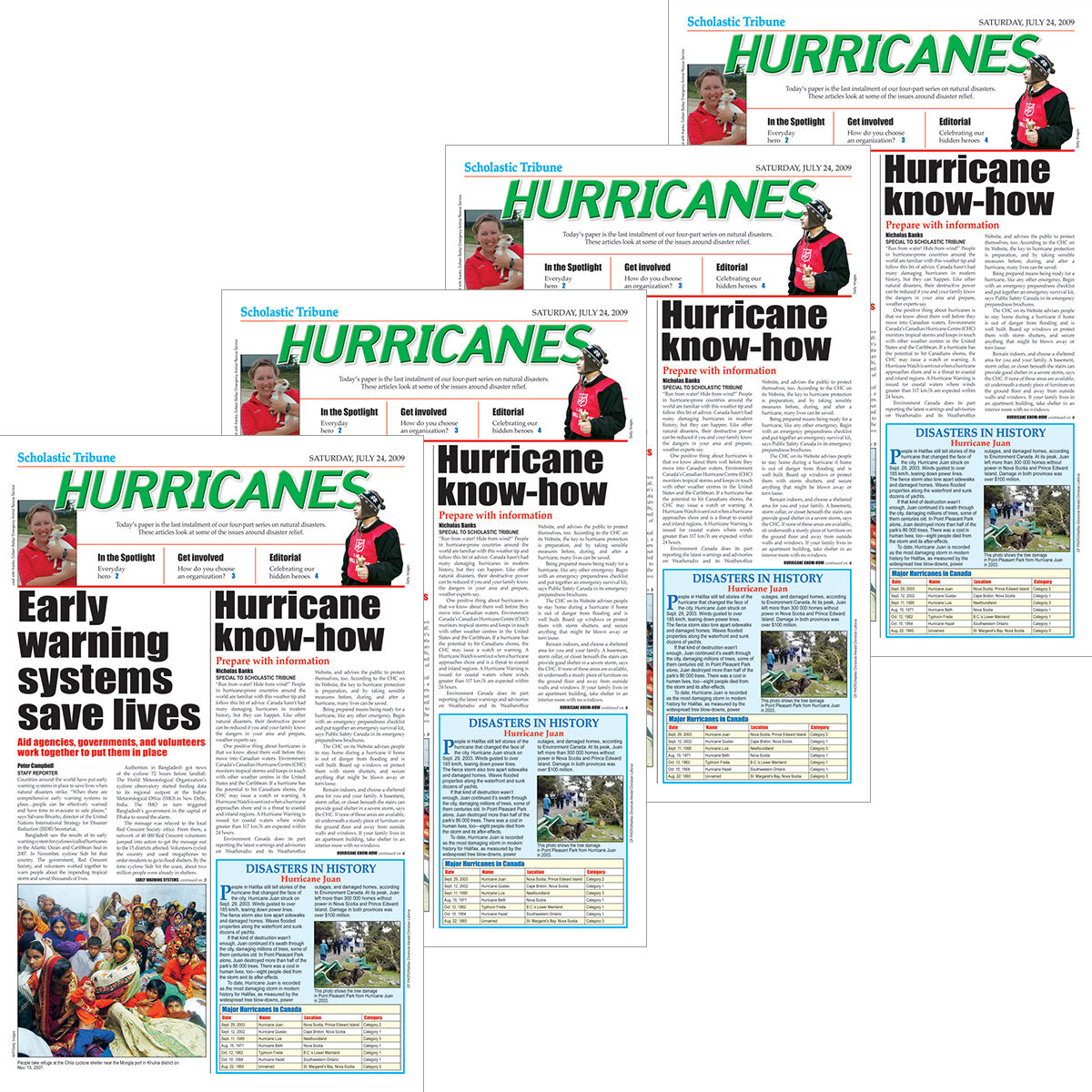 Moving Up Grade 6 Social Responsibility Book Club: When Disaster Strikes: Hurricanes 4-Pack image number 0