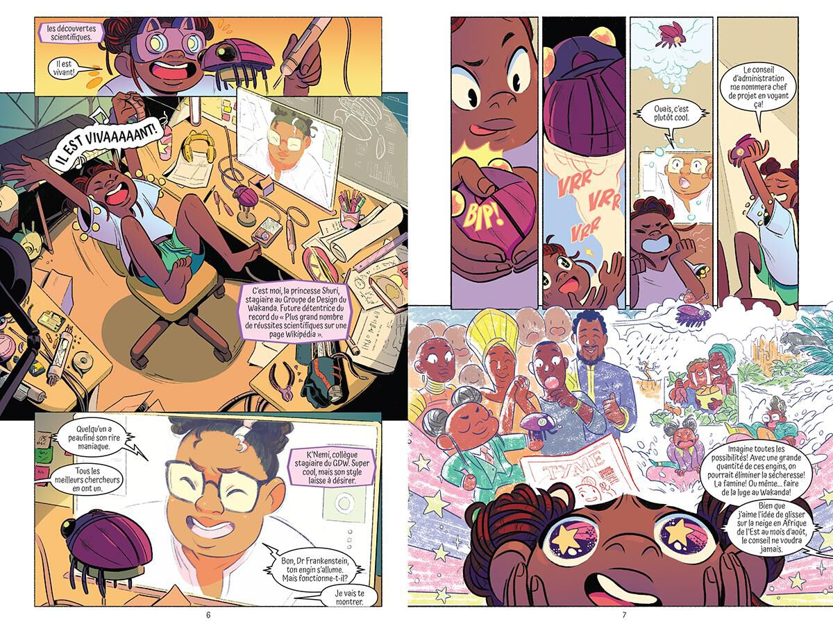 Marvel Panth&egrave;re noire : La bande dessin&eacute;e : Shuri et T'Challa : Au coeur des terres ancestrales image number 1
